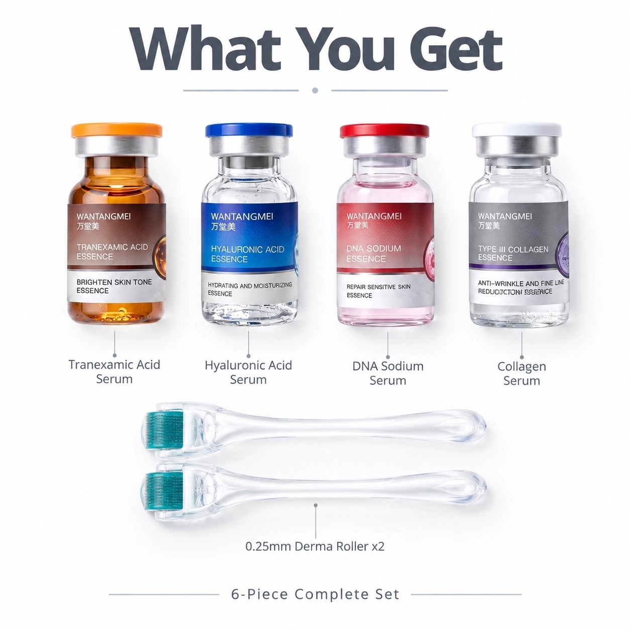 Hyaluronic Acid Facial Serum - Ácido Tranexámico, Ácido Hialurónico, ADN Sódico