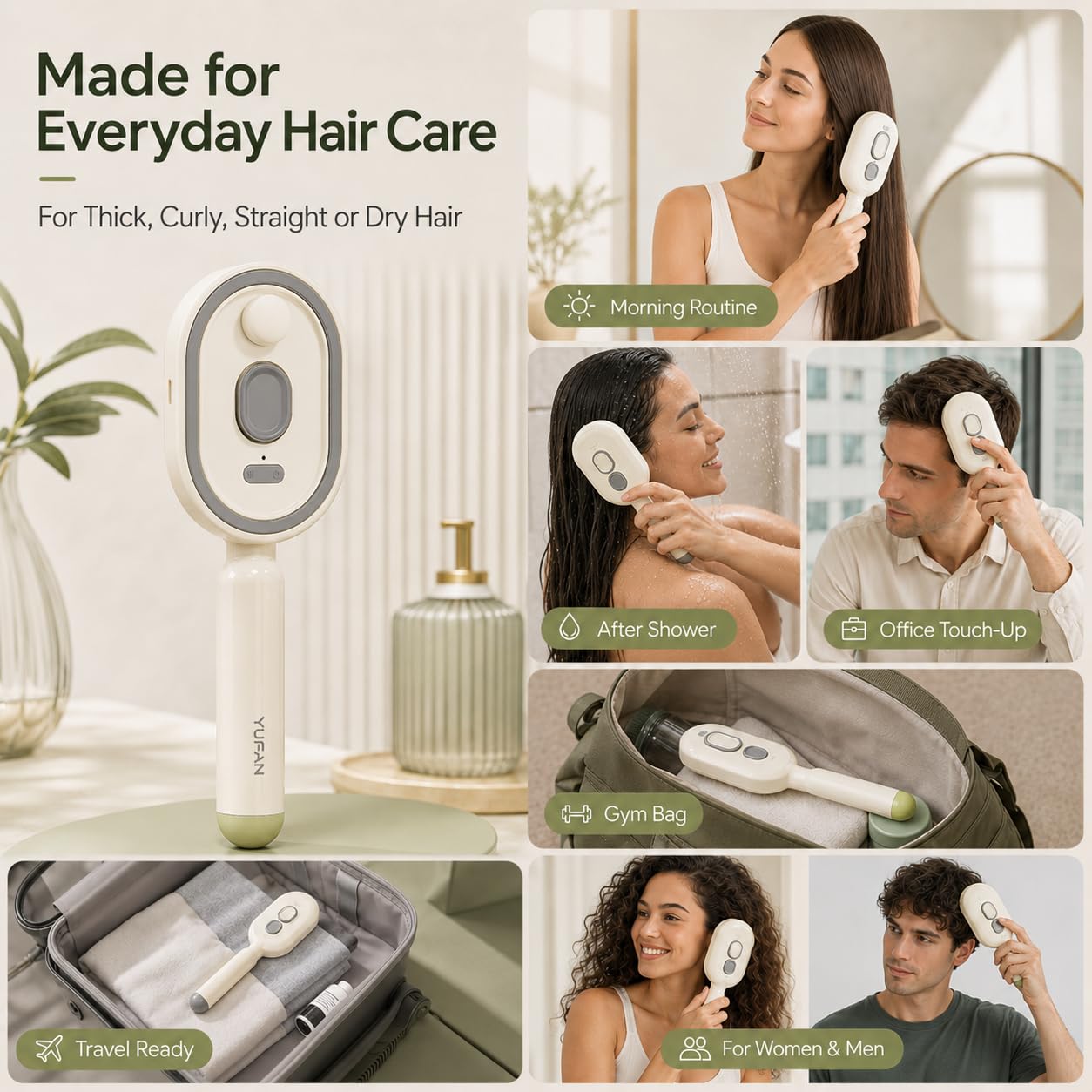 Massage - Cepillo Eléctrico Pulverizador 2 en 1