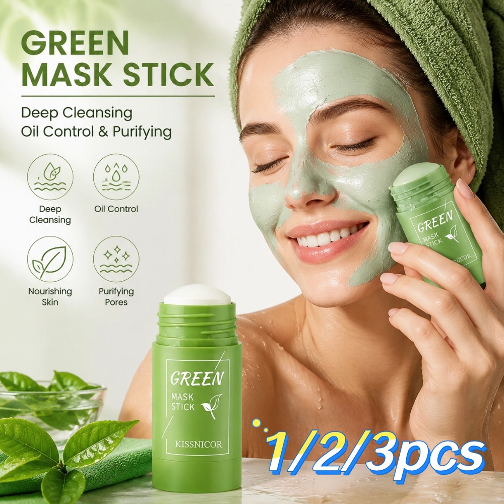 Green Tea Cleansing Clay Mask - Mascarilla de Té Verde 1/2/3 Piezas,