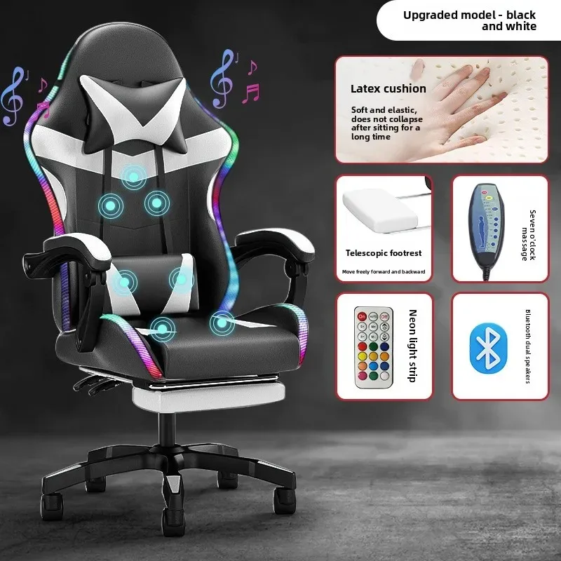 Silla para e-sports con luces, - Massage reseña y precio